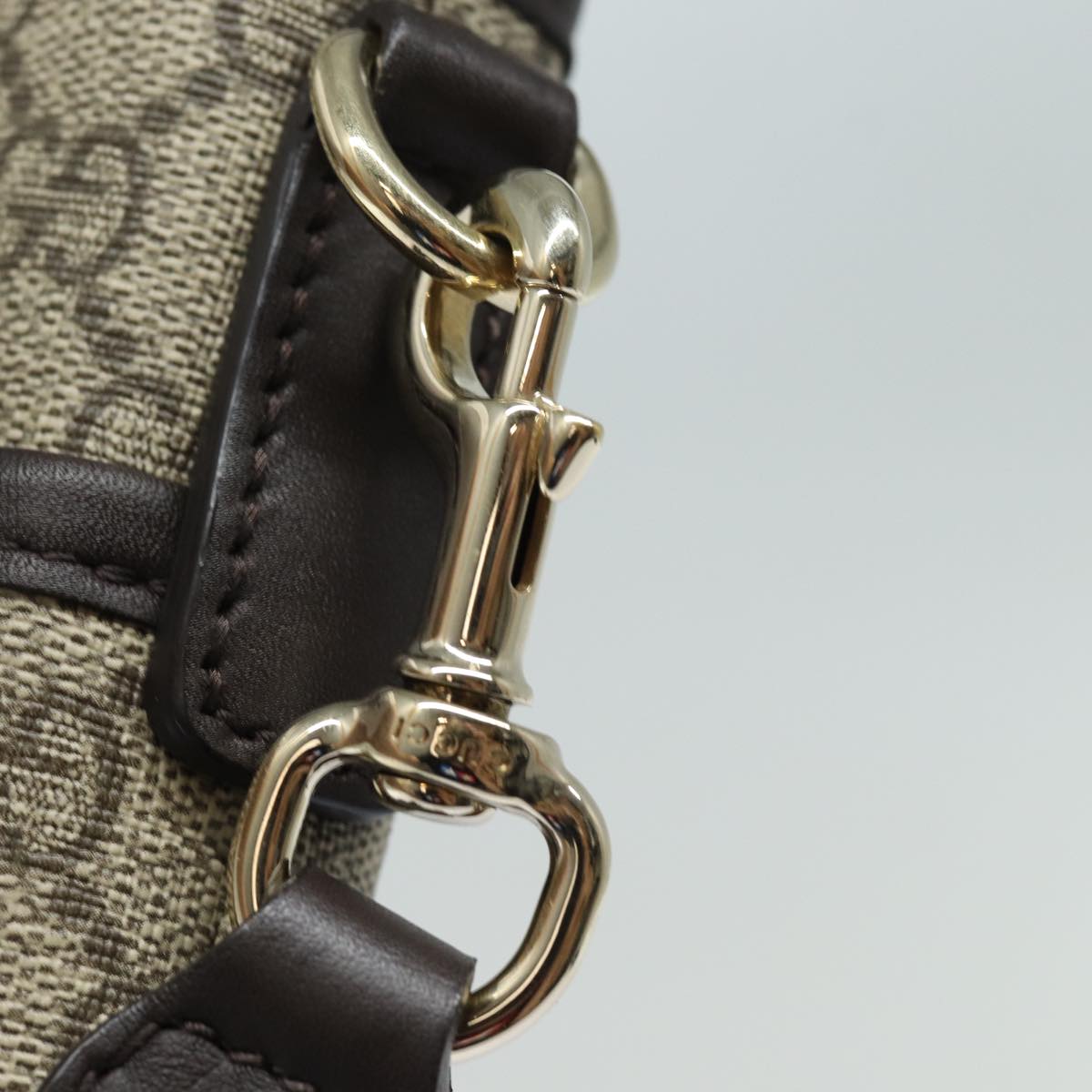 GUCCI GG Supreme Shoulder Bag PVC Beige 388924 ki4557A
