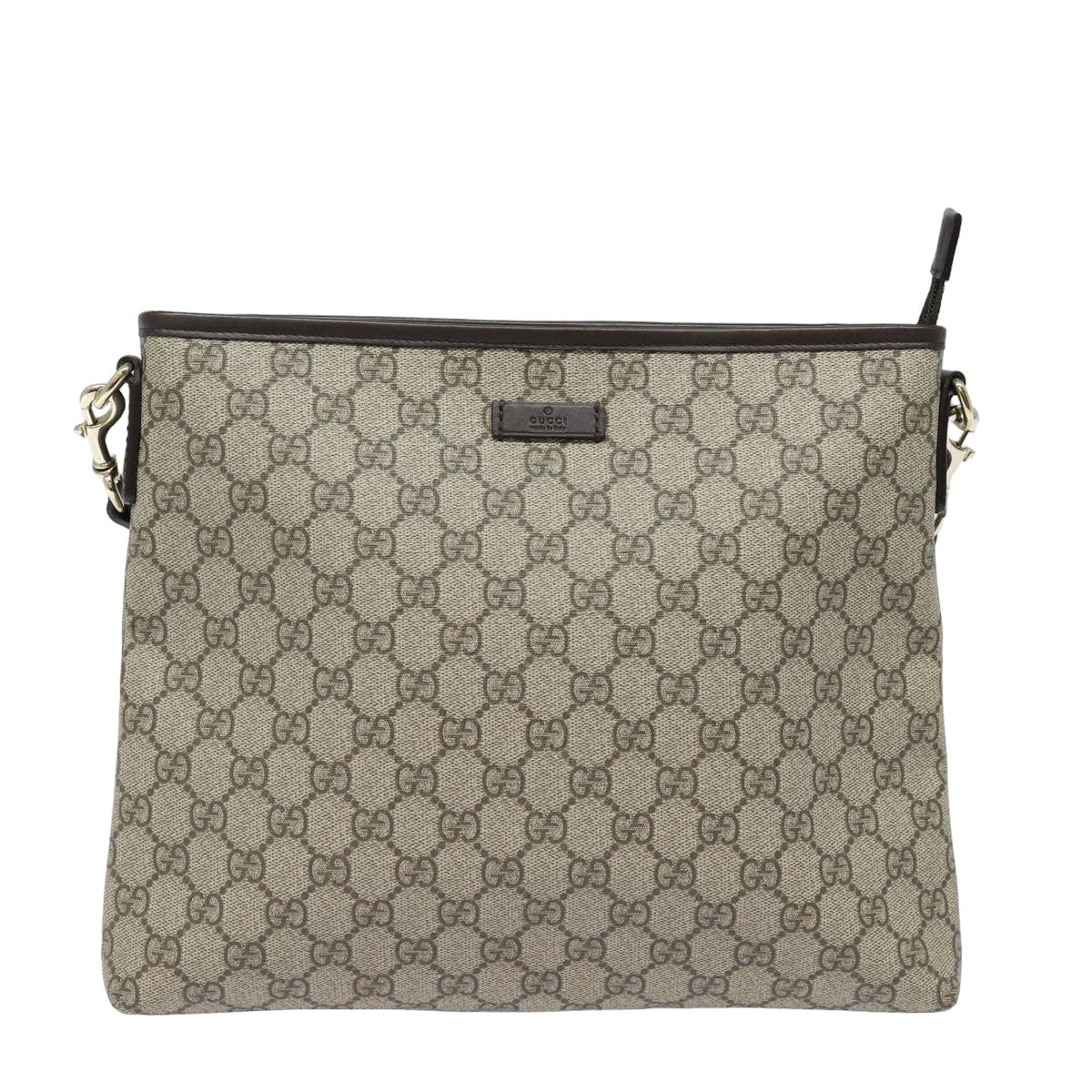 GUCCI GG Supreme Shoulder Bag PVC Beige 388924 ki4557A