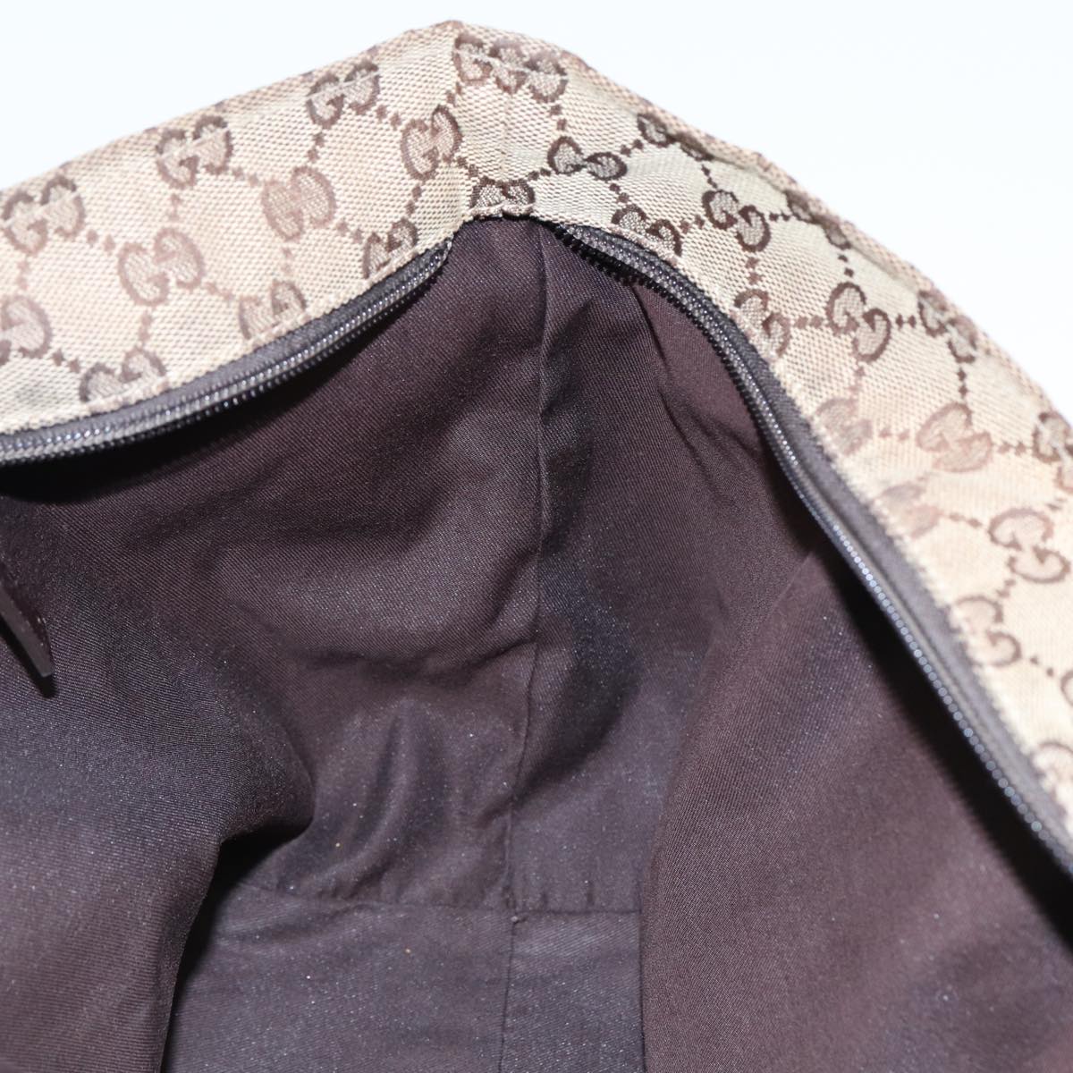 GUCCI GG Canvas Web Sherry Line Tote Bag Beige Red Green 131230 ki4581