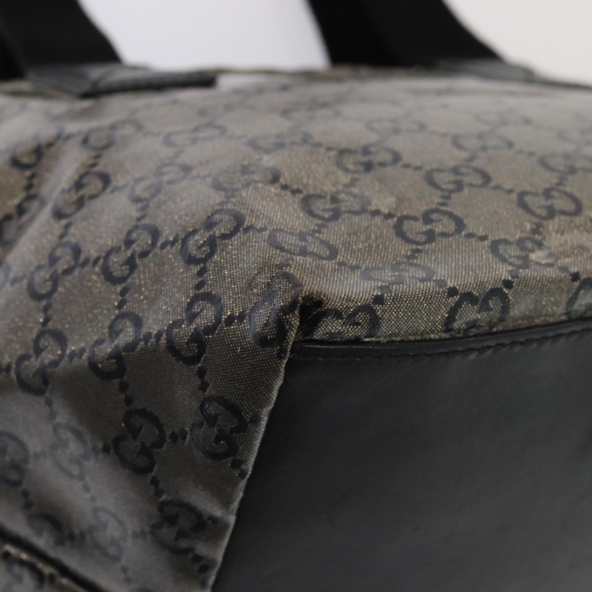 GUCCI GG Crystal Tote Bag Black 131228 ki4586