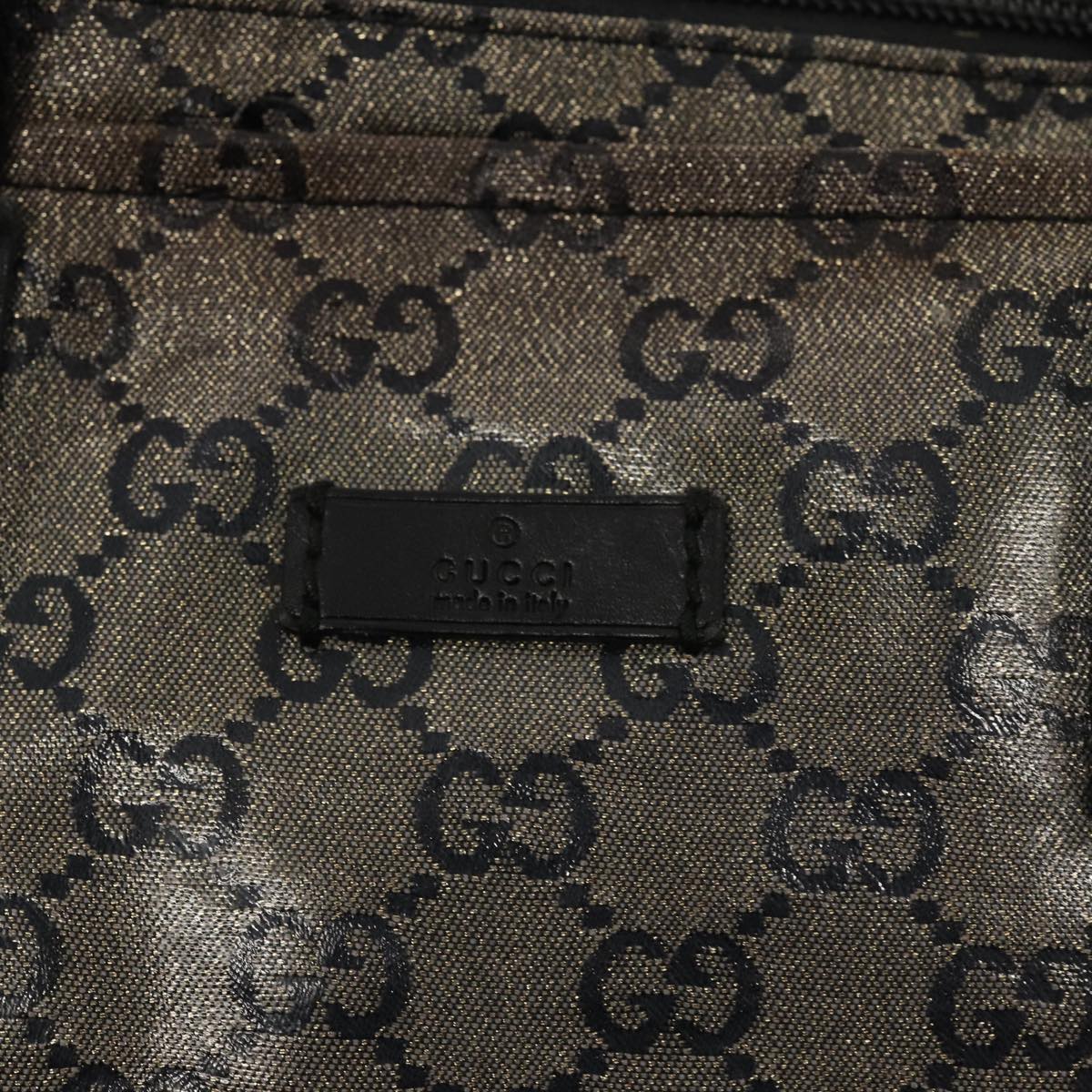 GUCCI GG Crystal Tote Bag Black 131228 ki4586