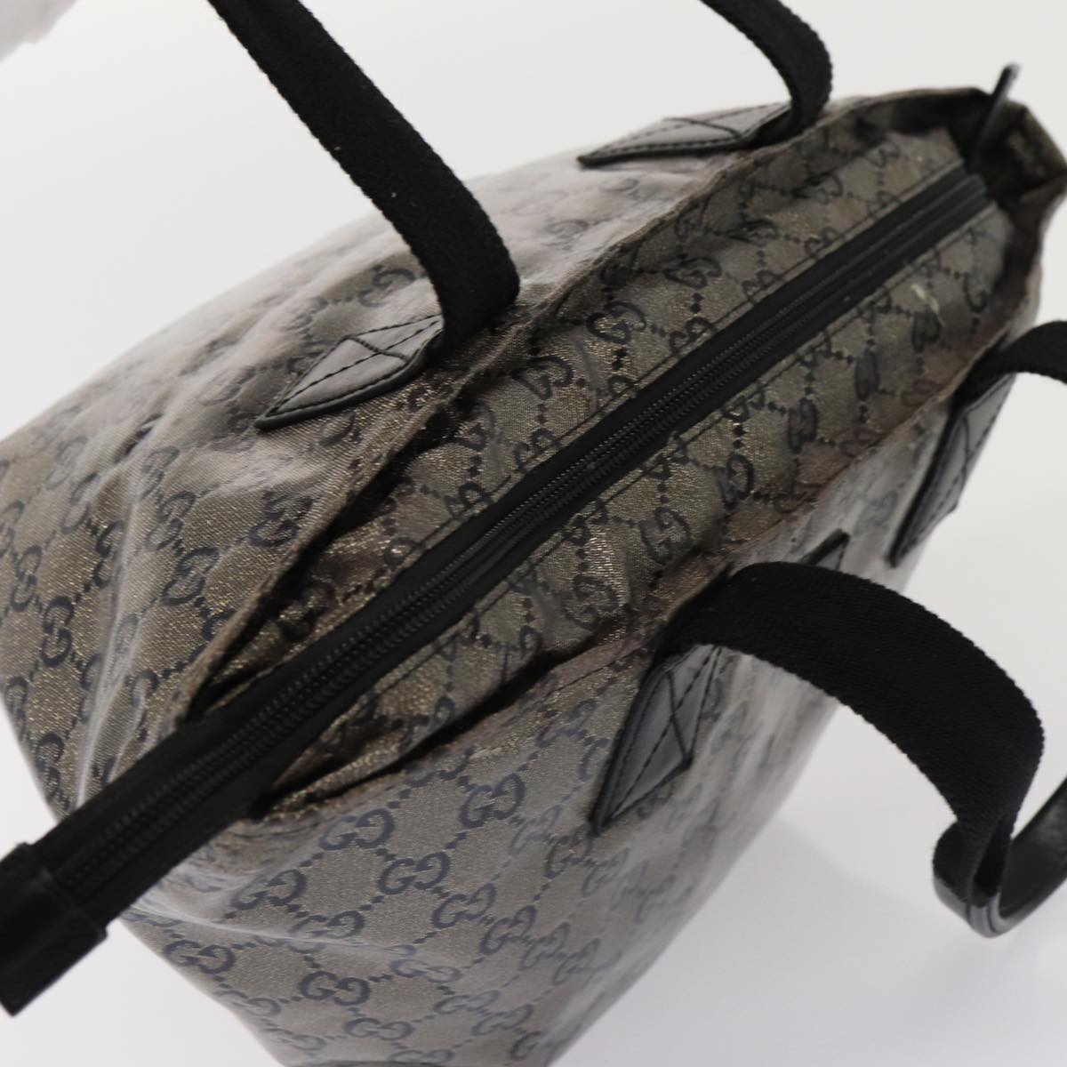 GUCCI GG Crystal Tote Bag Black 131228 ki4586