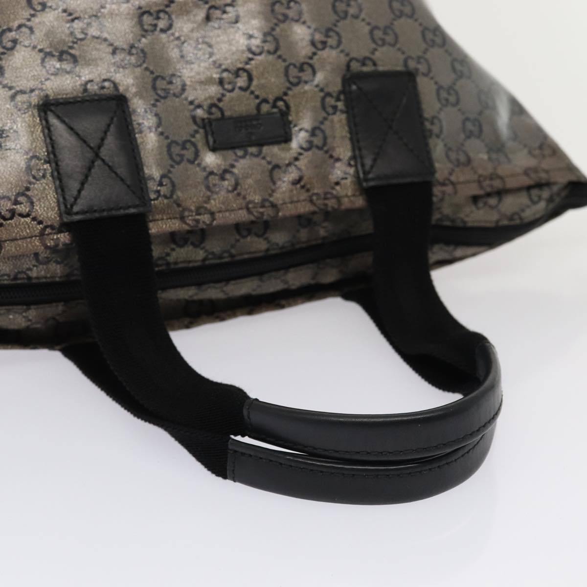 GUCCI GG Crystal Tote Bag Black 131228 ki4586