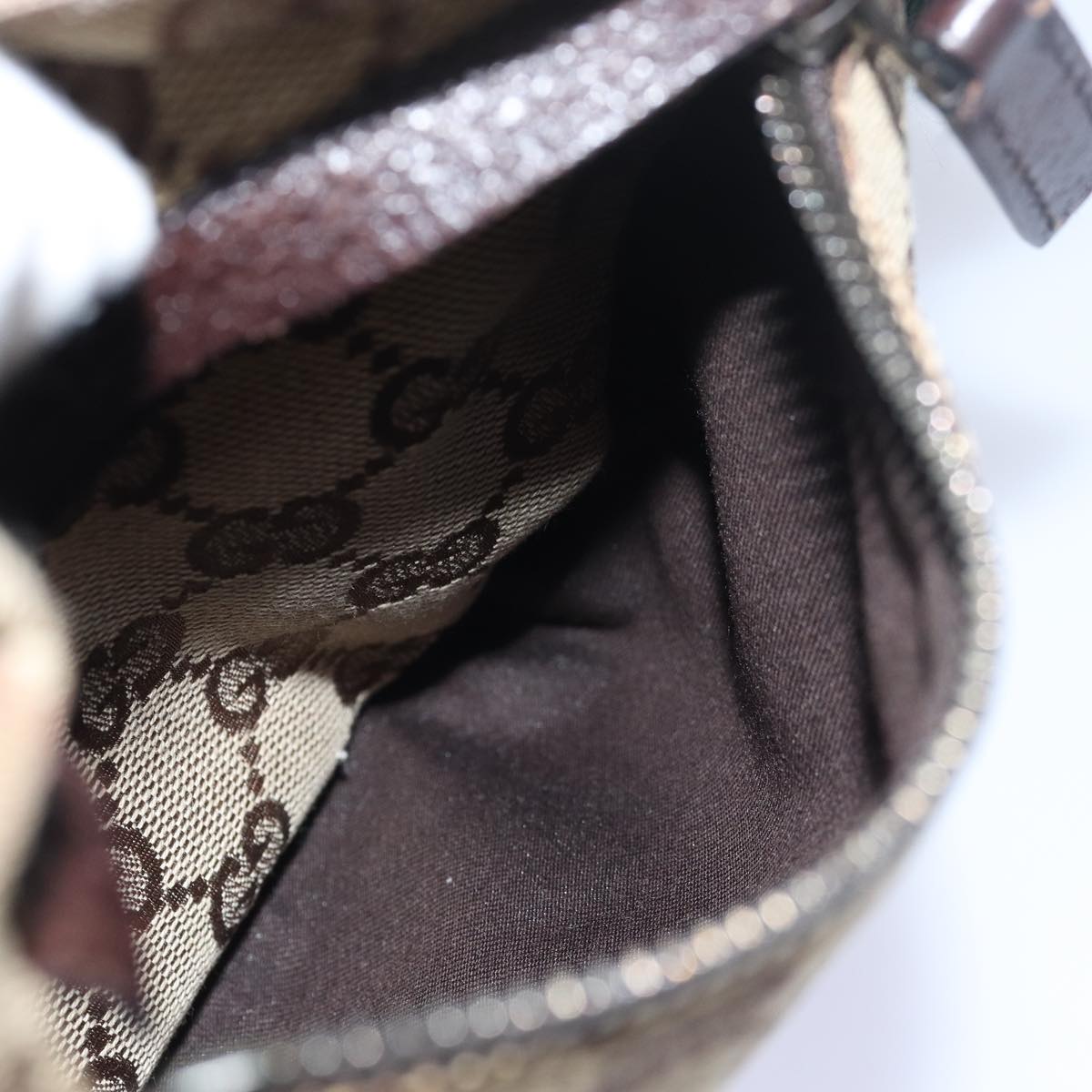 GUCCI GG Canvas Web Sherry Line Waist bag Beige Red Green 28566 ki4620