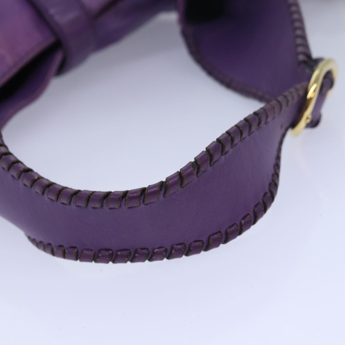 GUCCI Jackie Shoulder Bag Leather 2way Purple 219725 ki4655