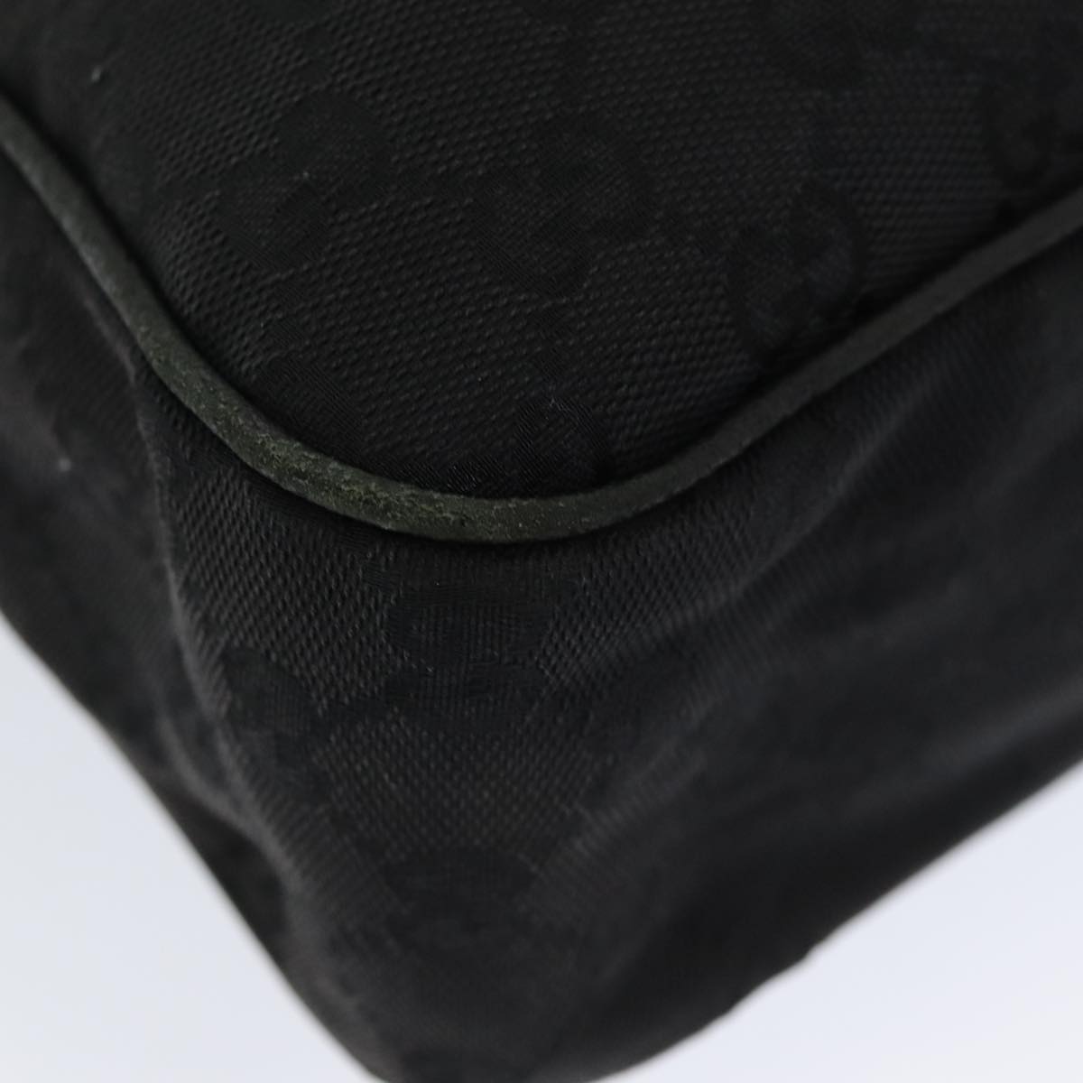 GUCCI GG Canvas Shoulder Bag Black 131211 ki4683