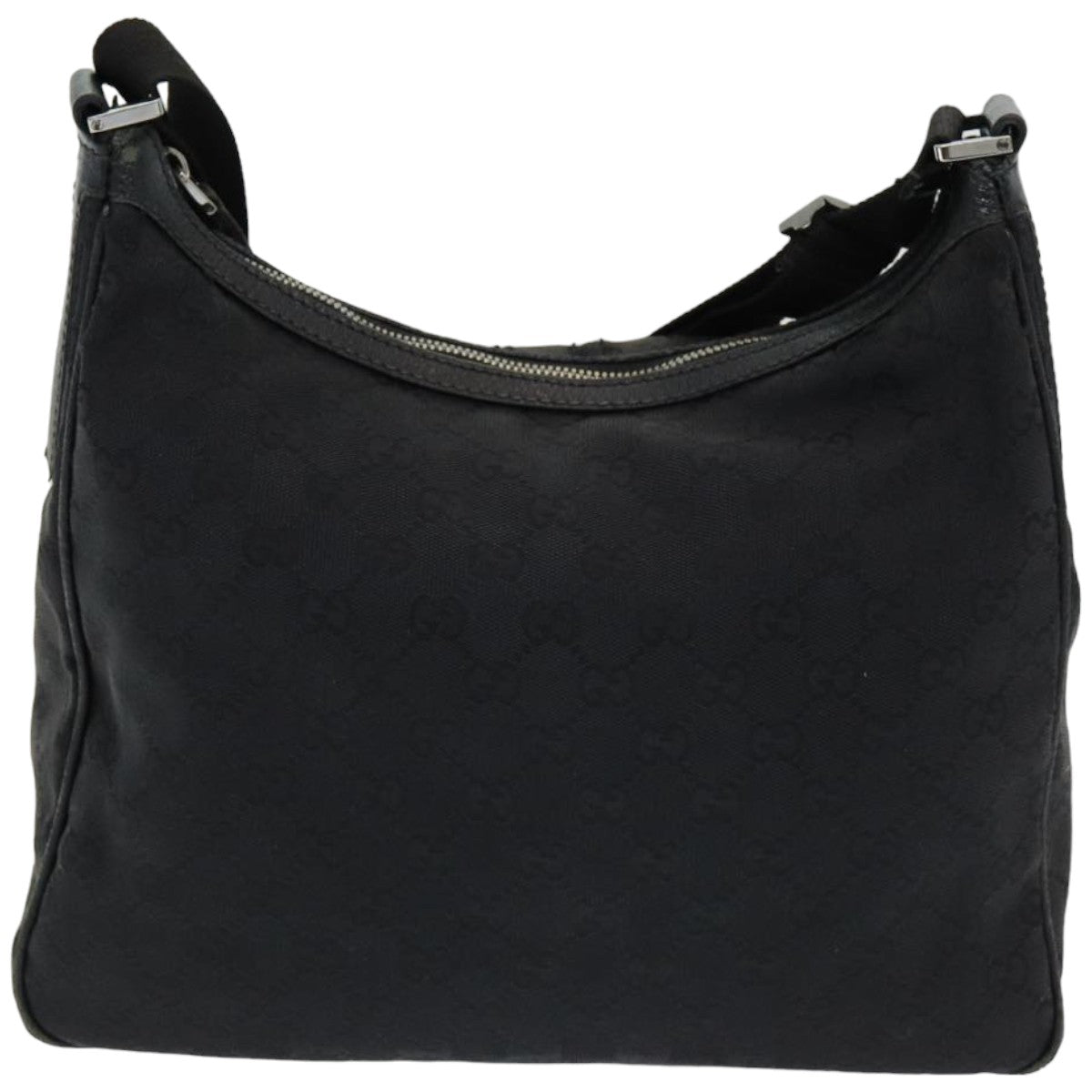GUCCI GG Canvas Shoulder Bag Black 131211 ki4683