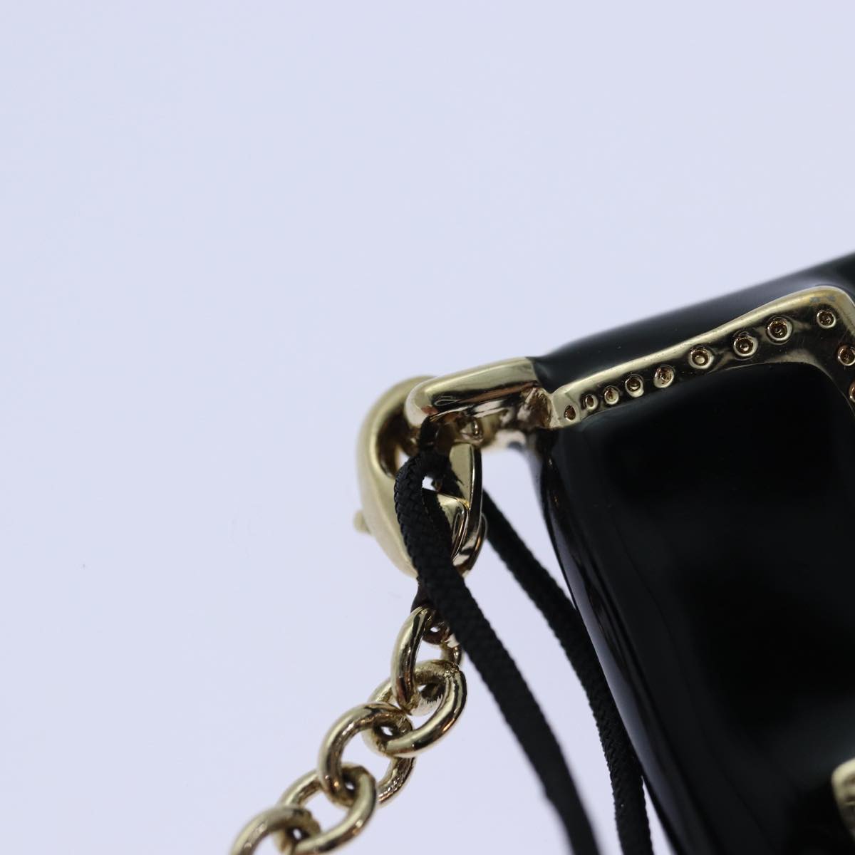 FENDI Mamma Baguette Motif Charm Black ki4706