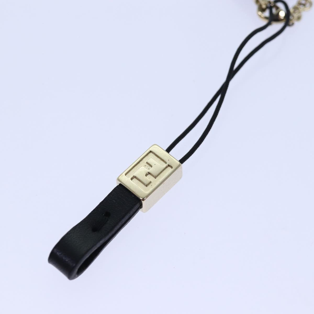 FENDI Mamma Baguette Motif Charm Black ki4706