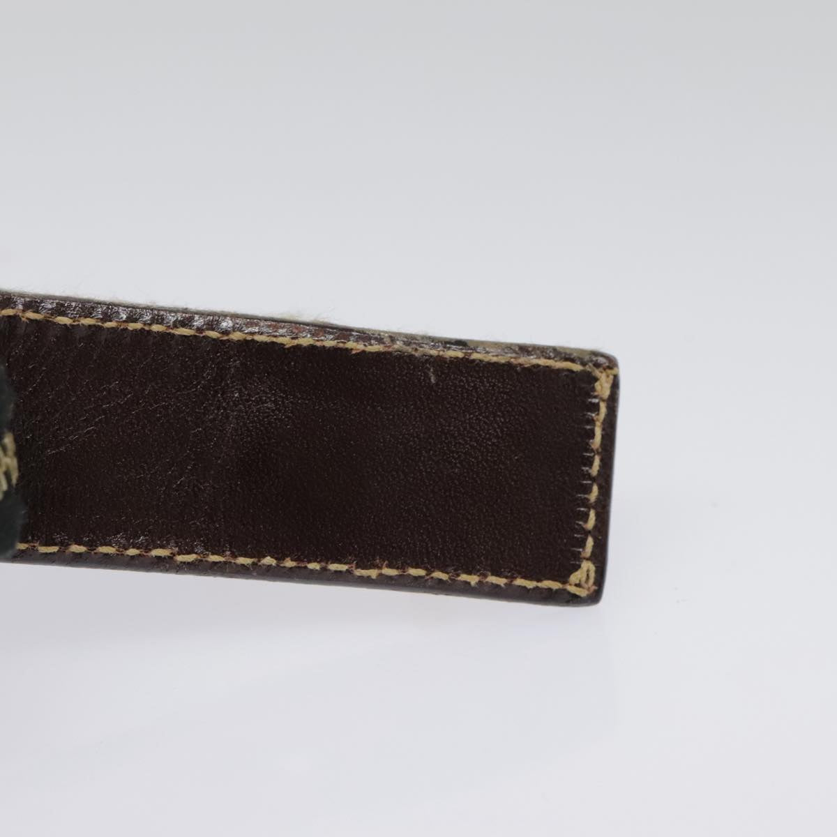 FENDI Zucca Canvas Pouch Brown Black gold ki4972