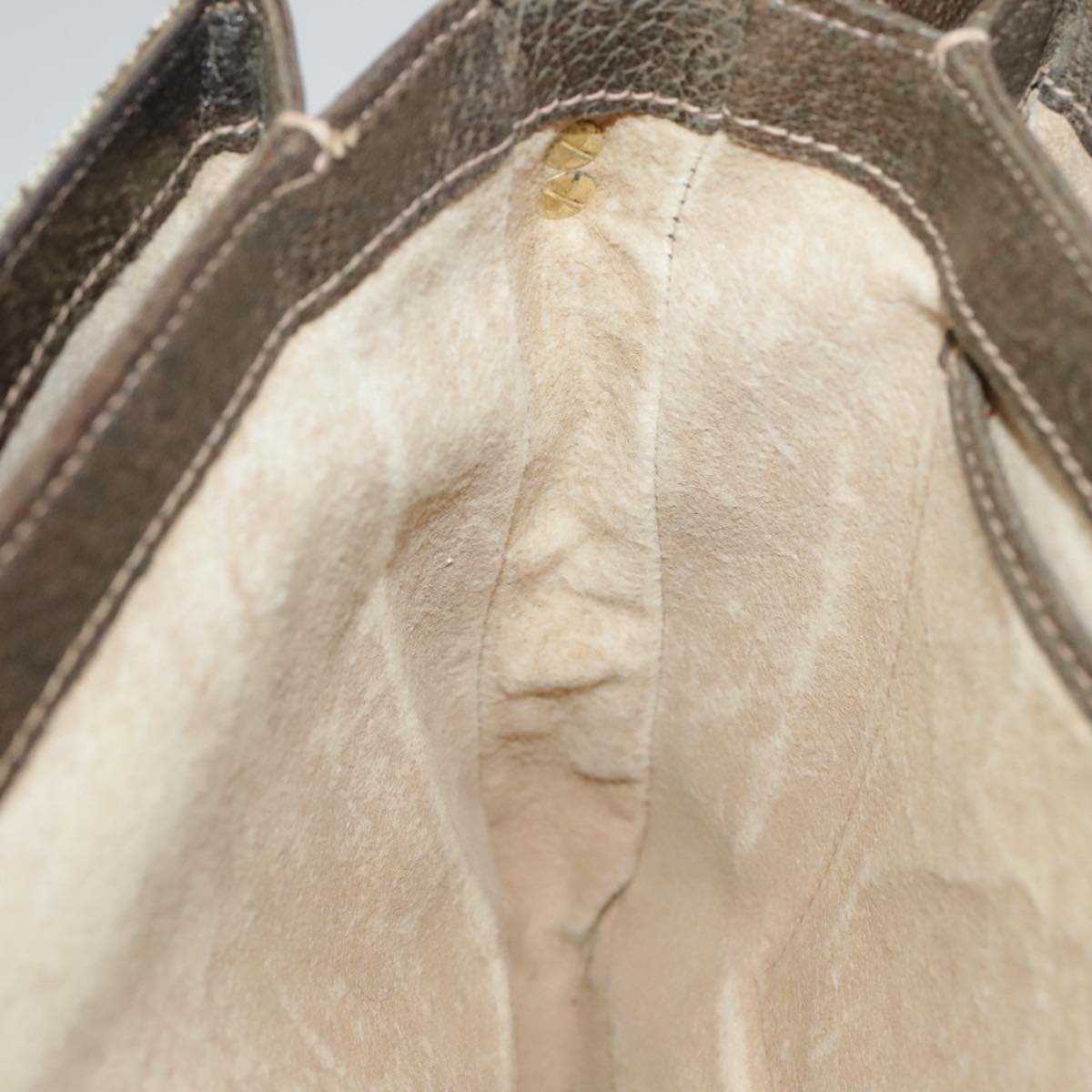 GUCCI GG Supreme Horsebit Shoulder Bag PVC Beige Gold ki5040