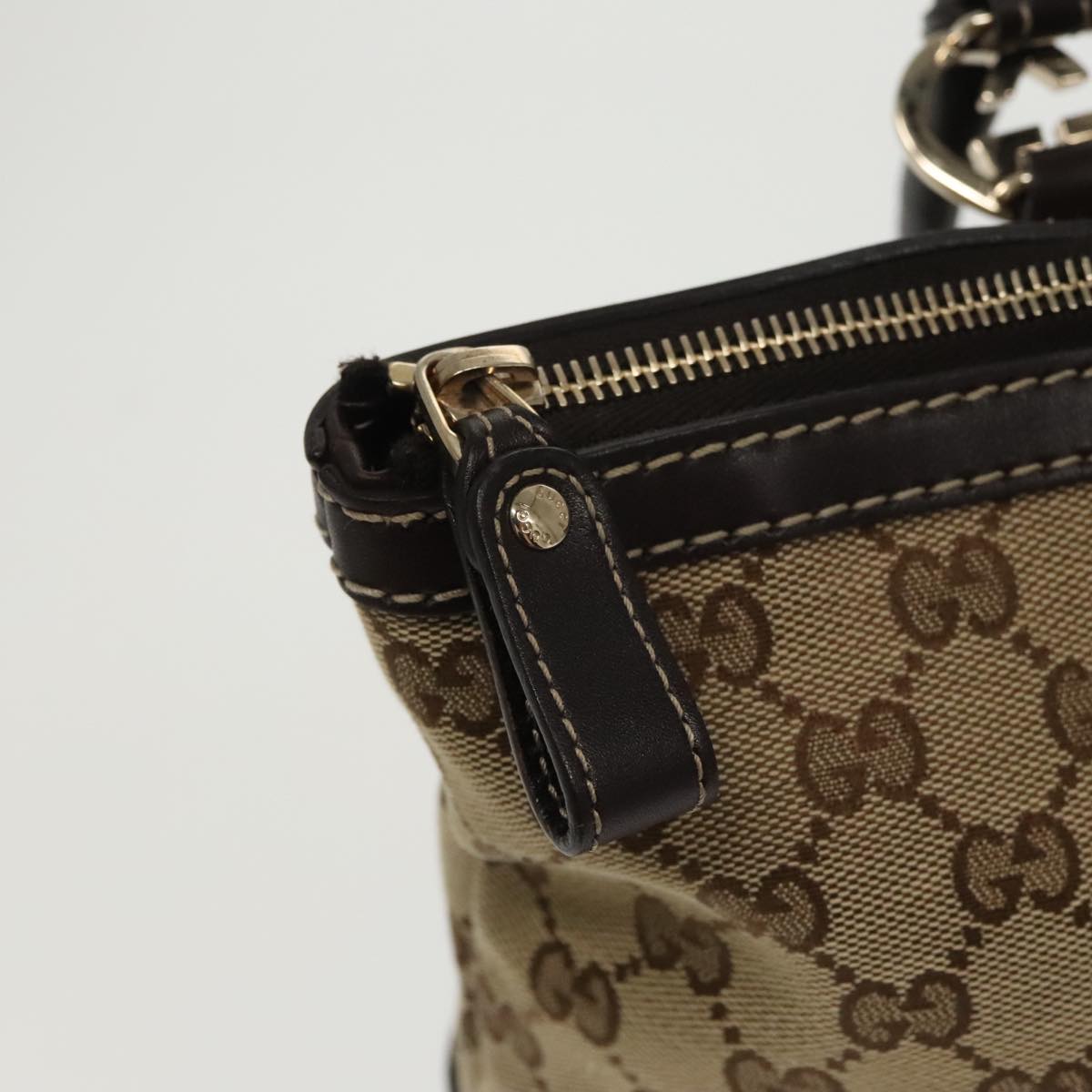 GUCCI GG Canvas Lovely Tote Bag Beige Gold 257069 ki5044