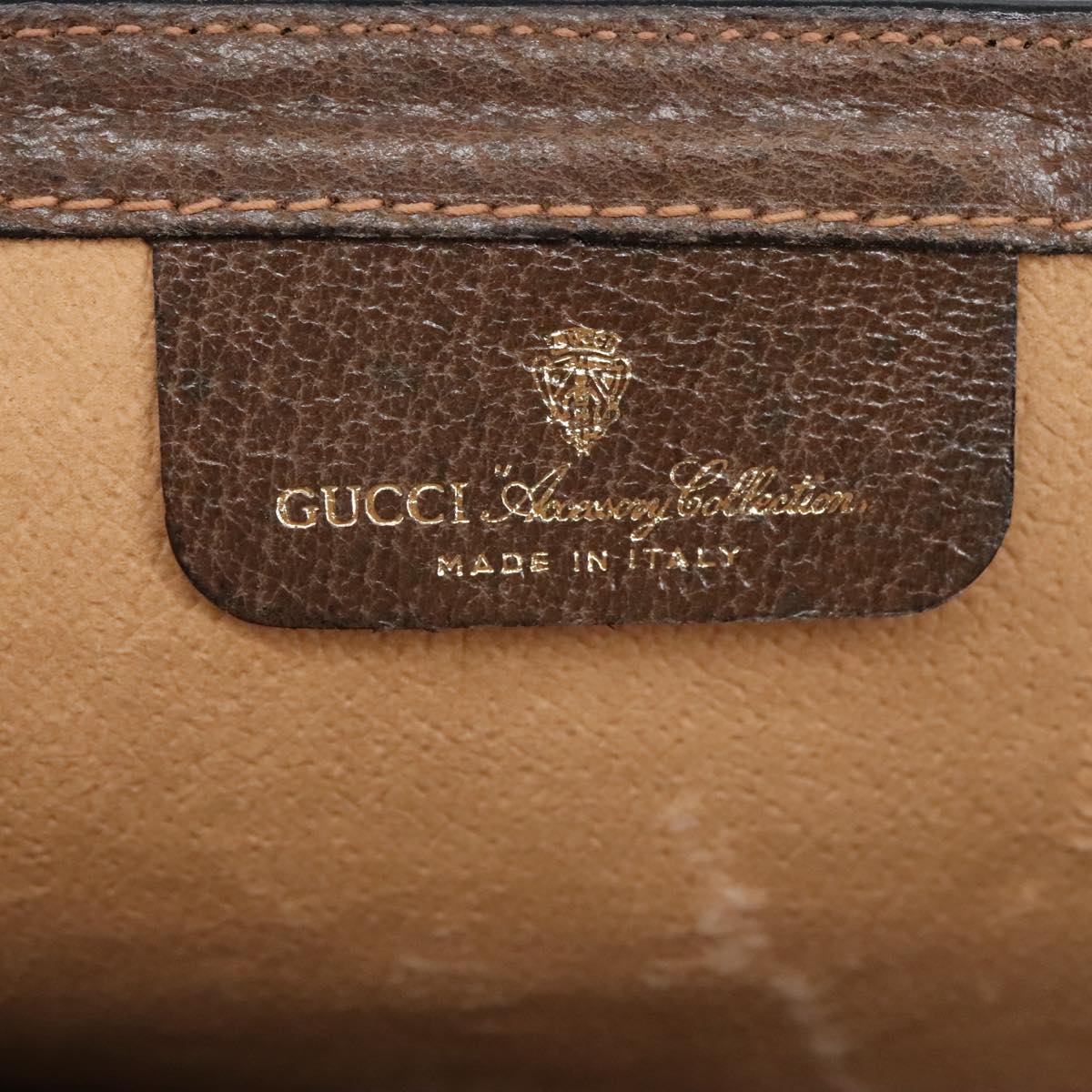 GUCCI GG Supreme Web Sherry Line Clutch Bag PVC Beige Red 89 01 007 ki5050