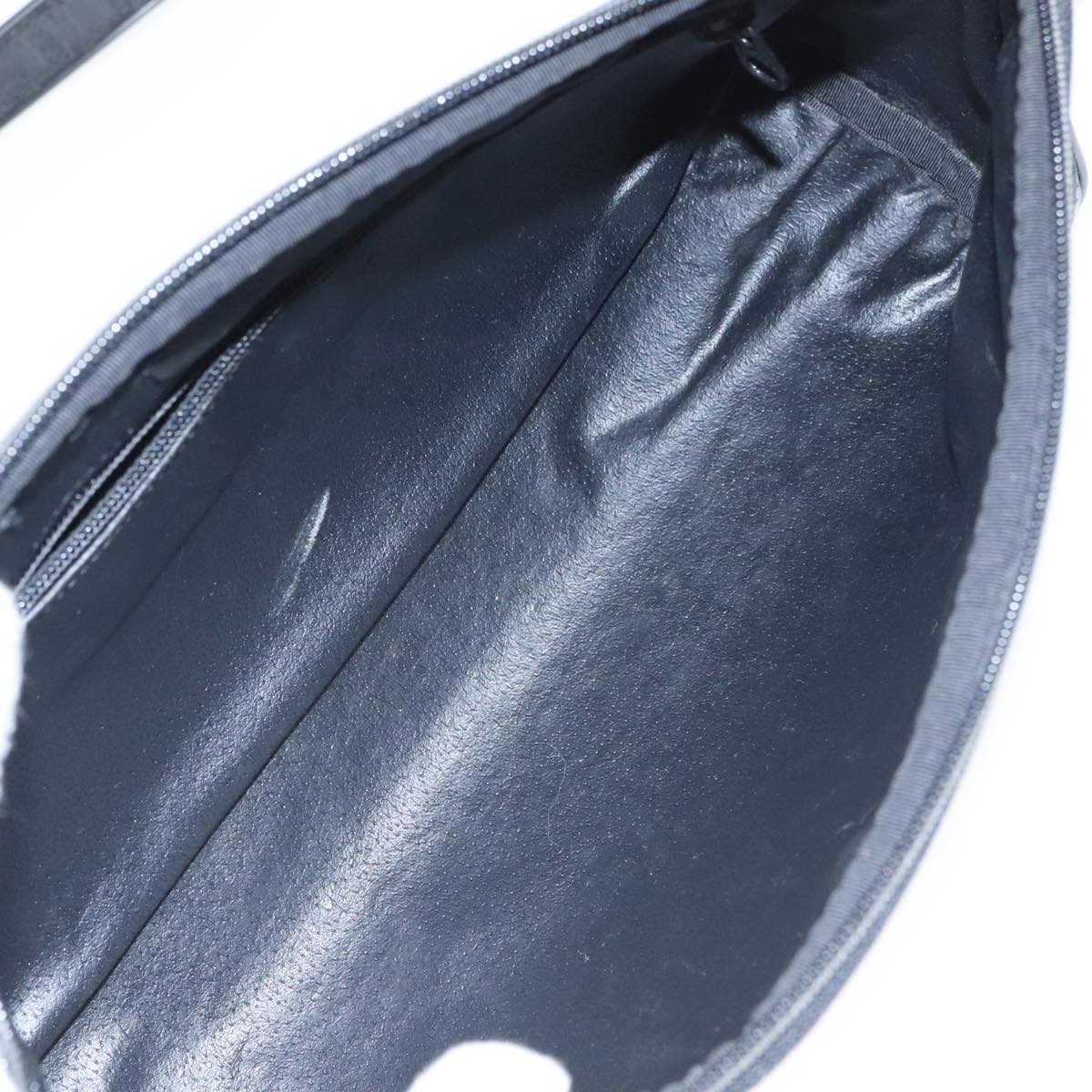 GUCCI Micro GG Canvas Shoulder Bag Black ki5051