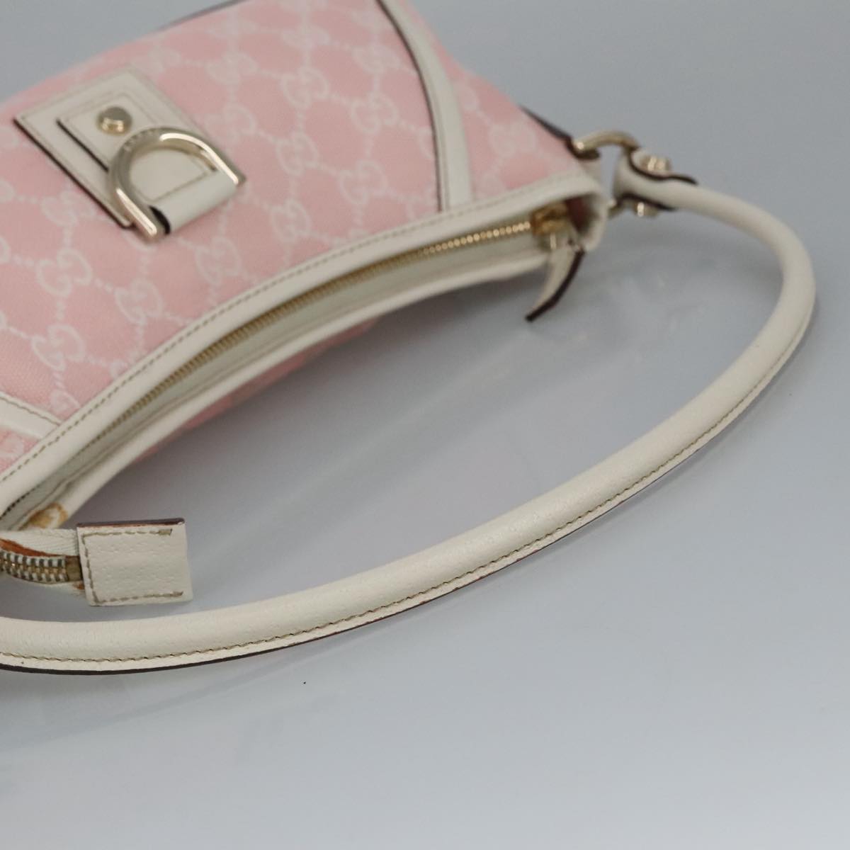 GUCCI GG Canvas Shoulder Bag Pink 130939 ki5065