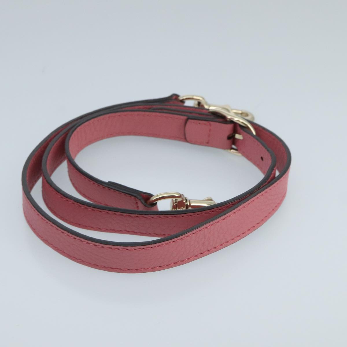 GUCCI Bamboo Hand Bag Straw Leather 2way Beige Pink Gold 336032 ki5083