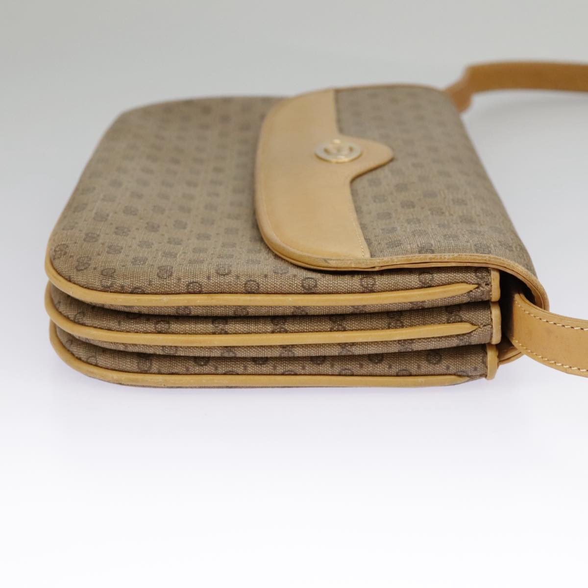 GUCCI Micro GG Supreme Shoulder Bag PVC Beige Gold 004 106 0024 ki5097