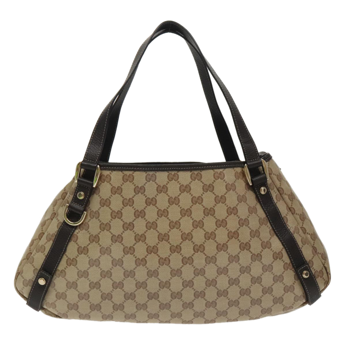 GUCCI GG Crystal Abbey Tote Bag Beige Gold 293578 ki5099