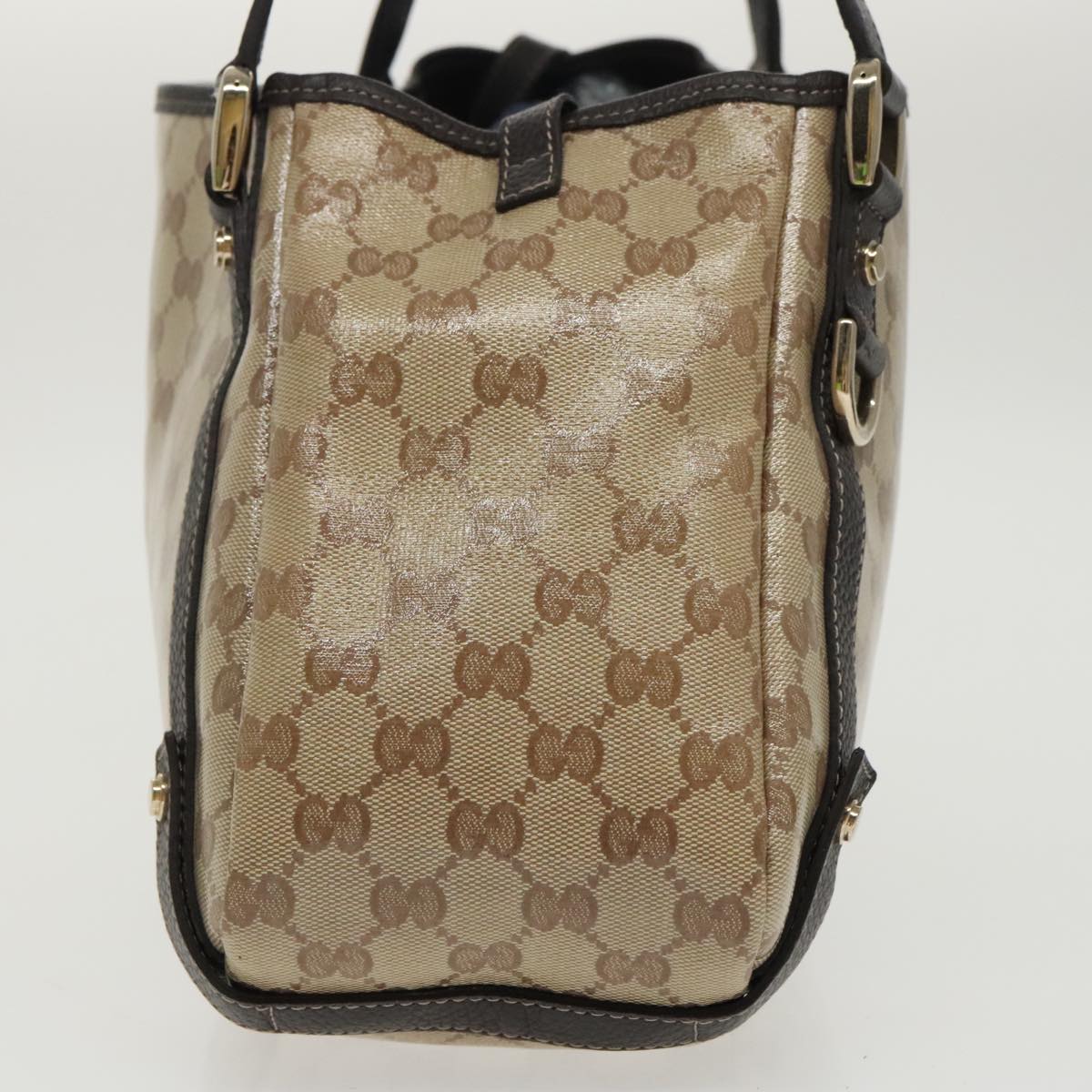 GUCCI GG Crystal Abbey Tote Bag Beige Gold 293578 ki5099