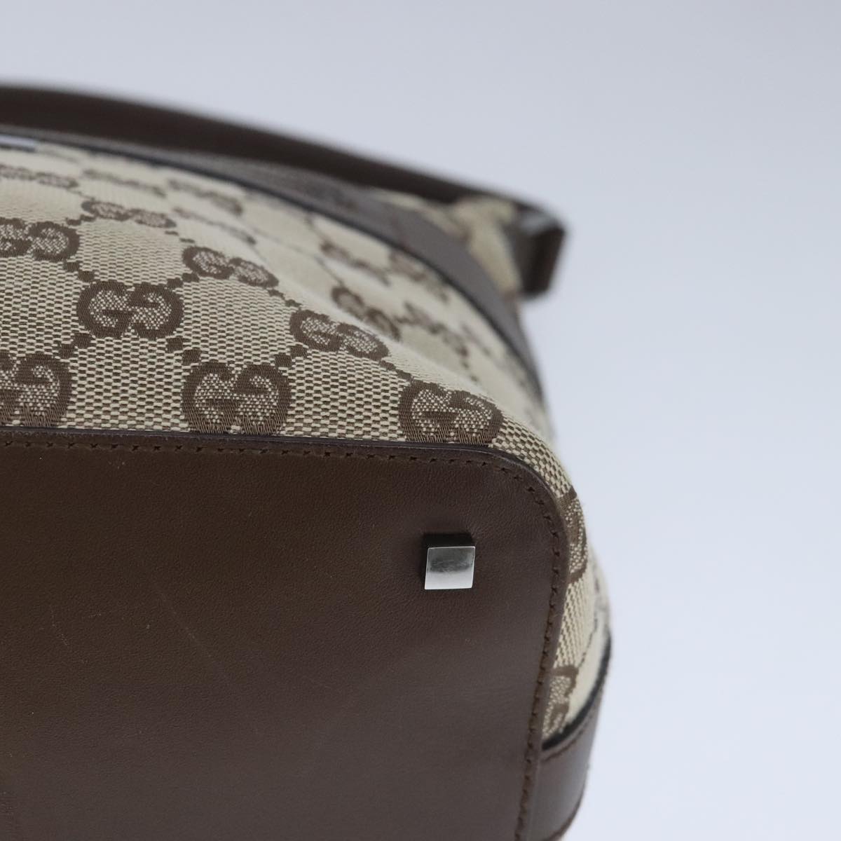 GUCCI GG Canvas Shoulder Bag Beige ki5120