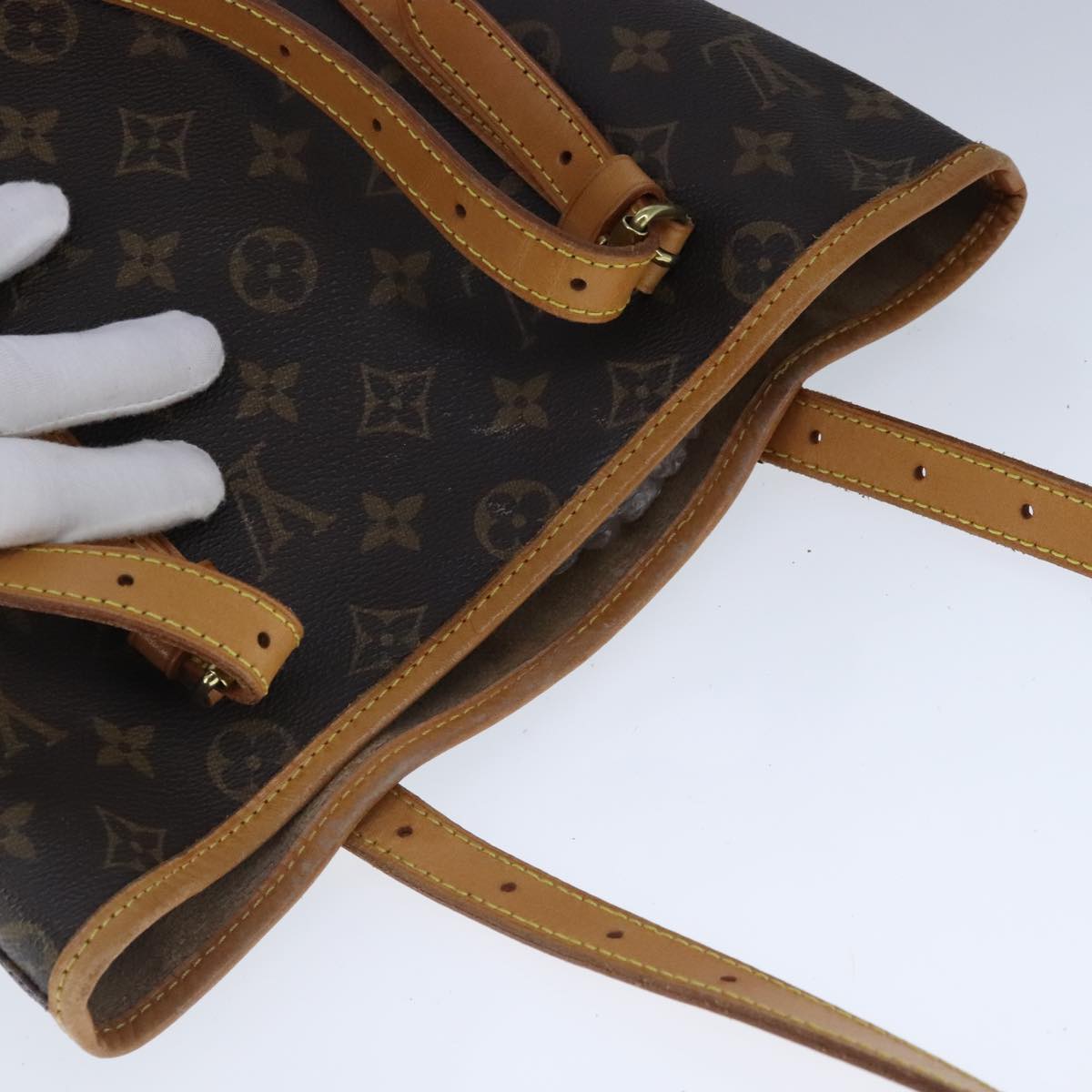 LOUIS VUITTON Monogram Bucket GM Shoulder Bag M42236 LV ki5262