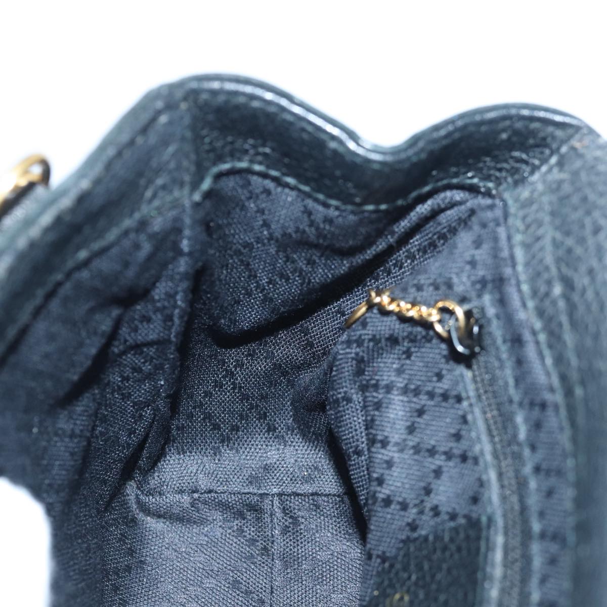 GUCCI Bamboo Hand Bag Suede 2way Black kk266