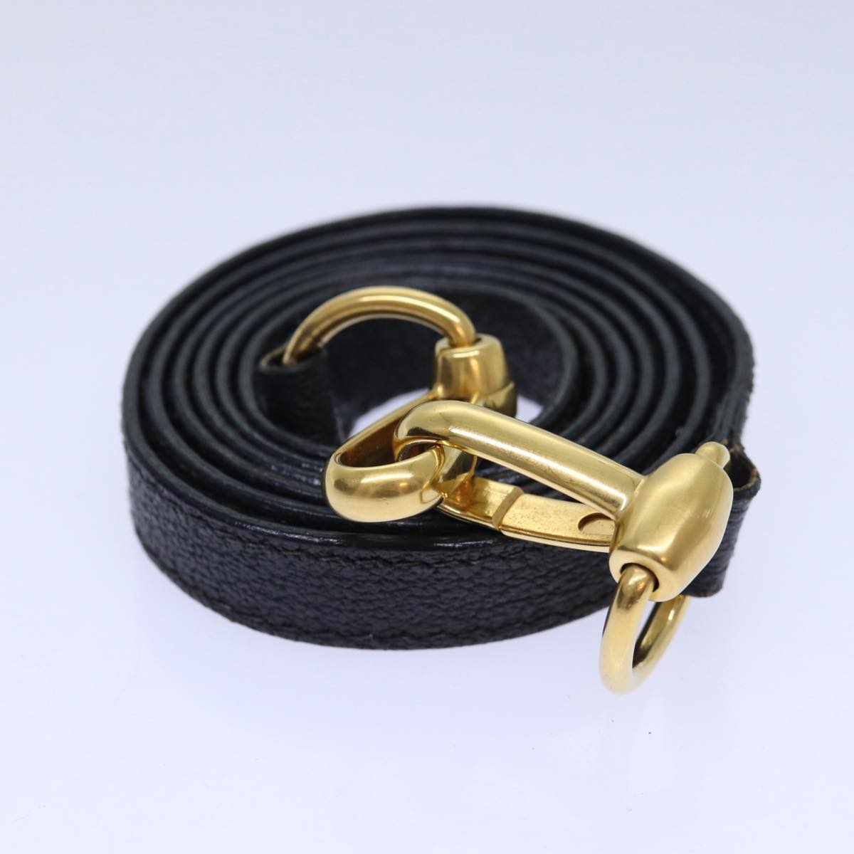 GUCCI Bamboo Hand Bag Suede 2way Black kk266