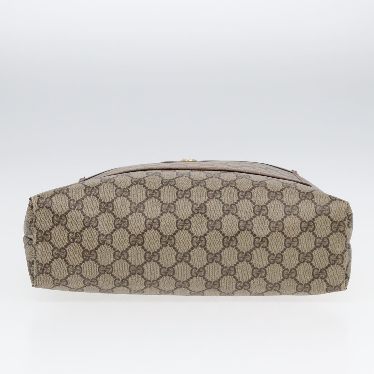 GUCCI GG Canvas Web Sherry Line Tote Bag PVC Leather Beige Green Red kk273
