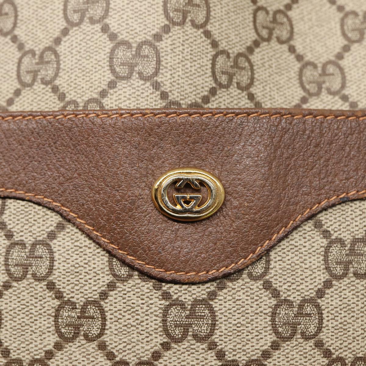 GUCCI GG Canvas Web Sherry Line Tote Bag PVC Leather Beige Green Red kk275
