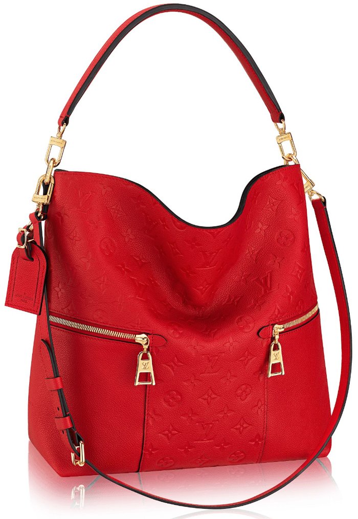 Louis Vuitton Monogram Empreinte Mélie Bag-Cherry