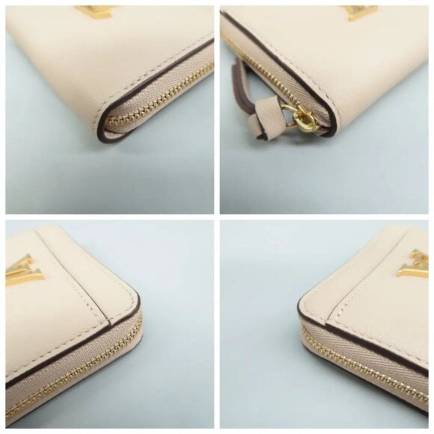 Louis Vuitton Beige Leather Wallet