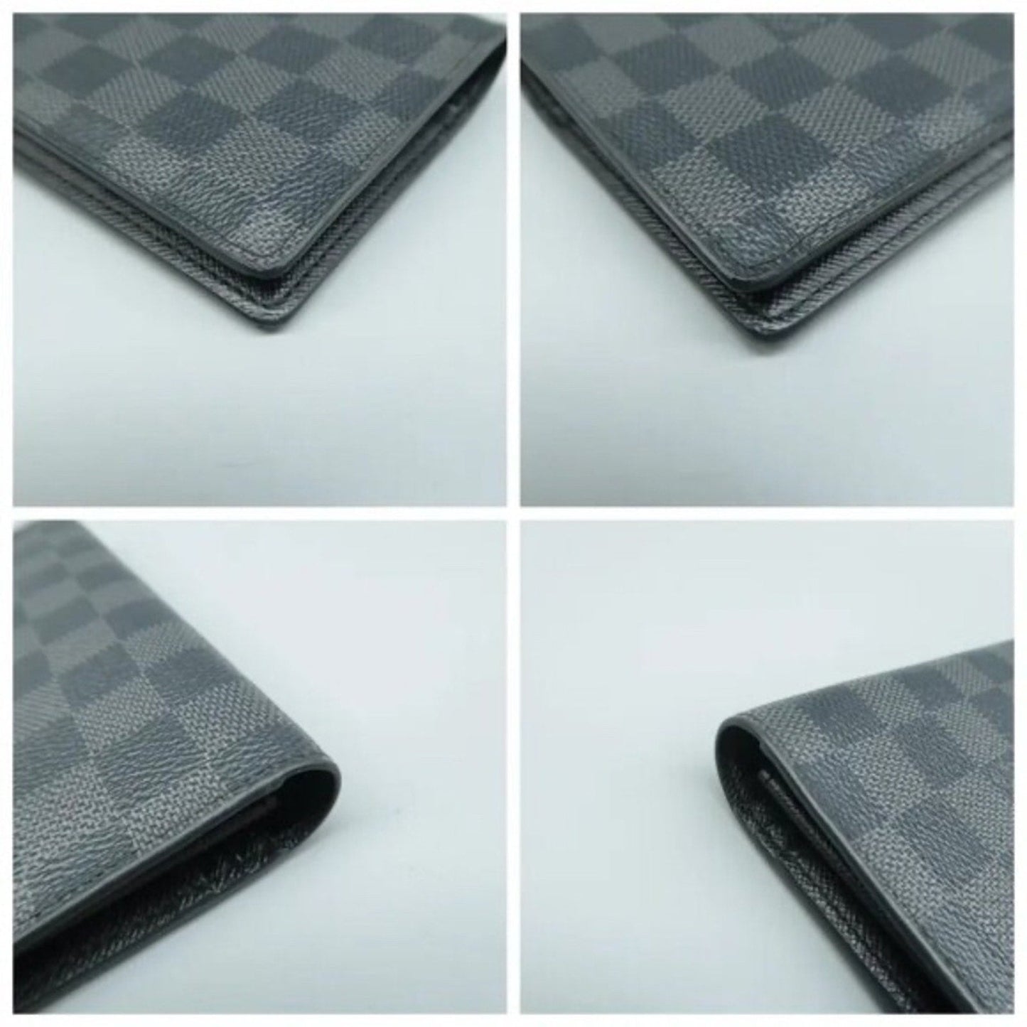 Louis Vuitton Brazza Black Damier Graphite Canvas Wallet