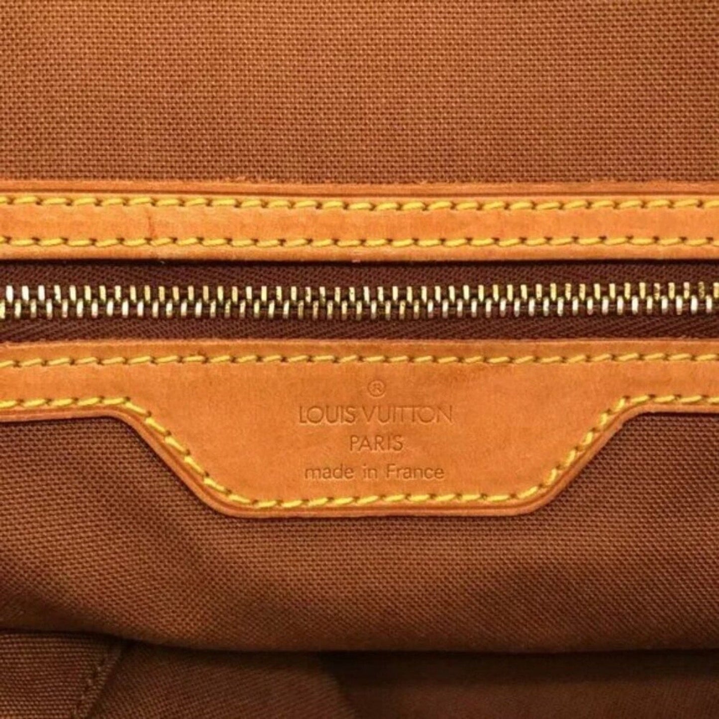 LOUIS VUITTON Cabas Mezzo  Brown Monogram Shoulder Bag