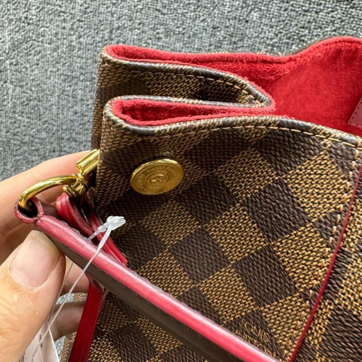 Louis Vuitton Caissa Brown Damier Ebene Canvas Shoulder Bag