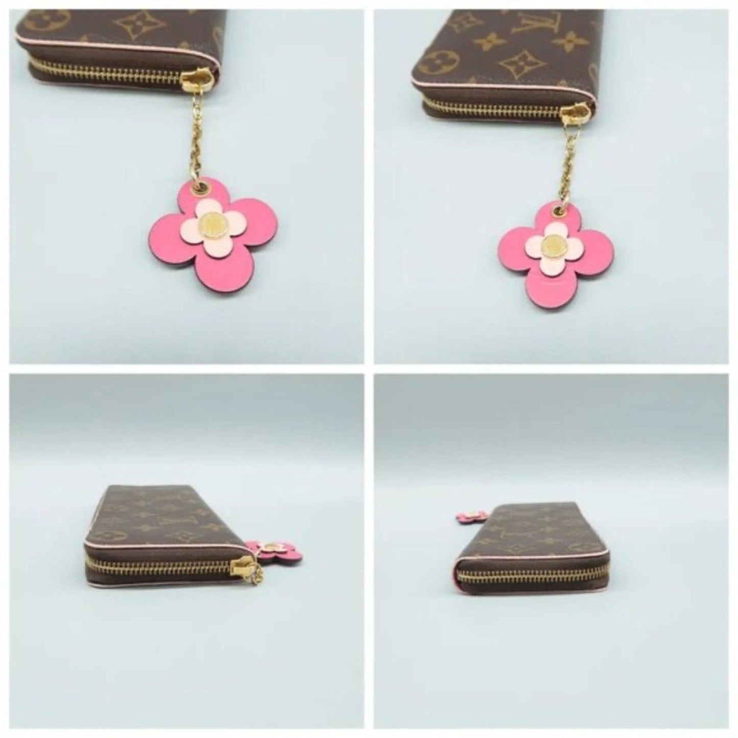 Louis Vuitton Clemence Brown Monogram Canvas Wallet