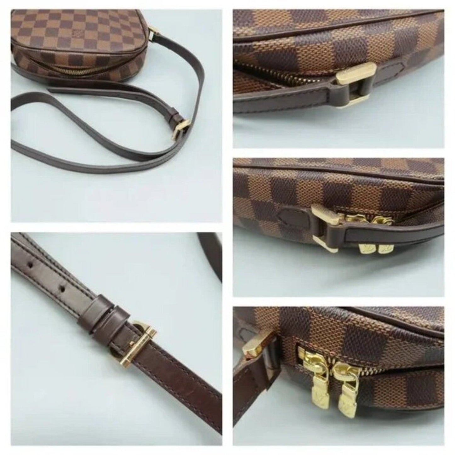 Louis Vuitton Drouot Brown Damier Ebene Canvas Shoulder Bag