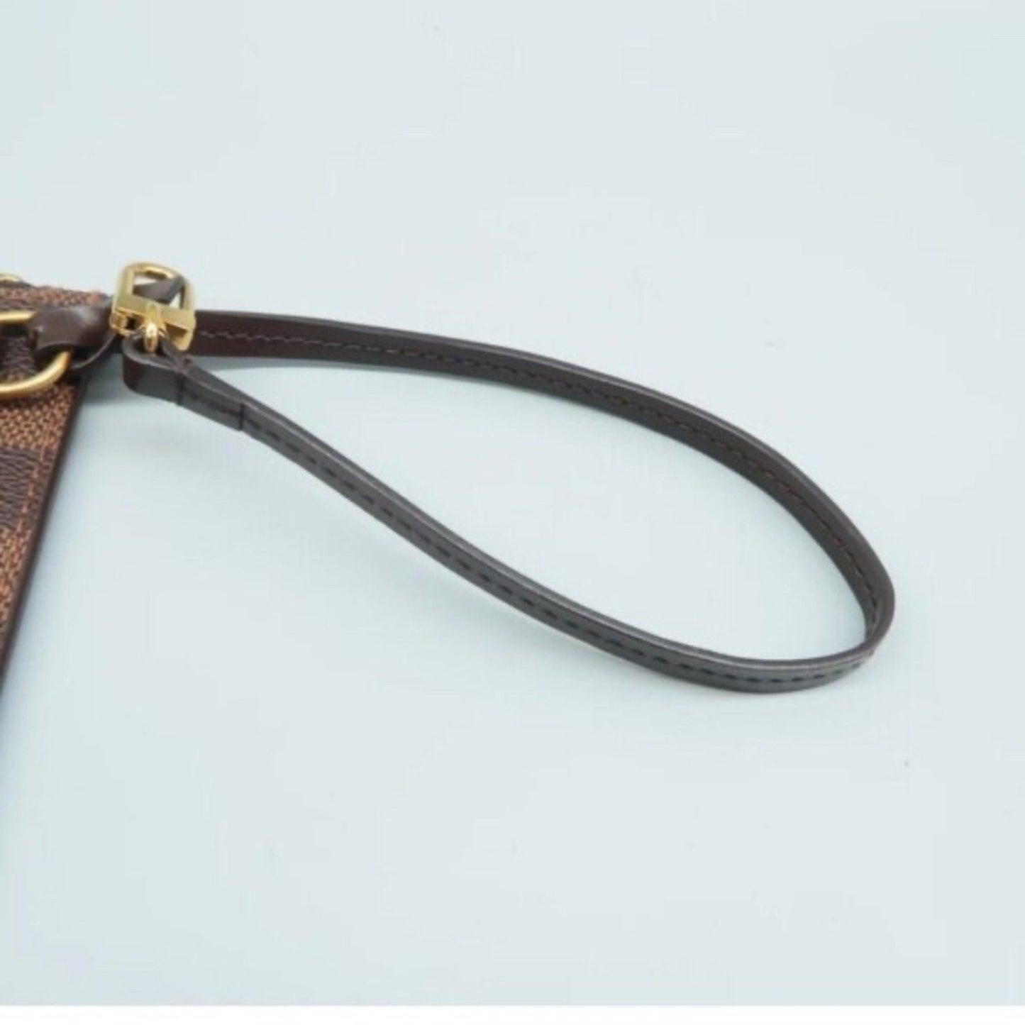 Louis Vuitton Neverfull Brown Damier Ebene Canvas Pouch