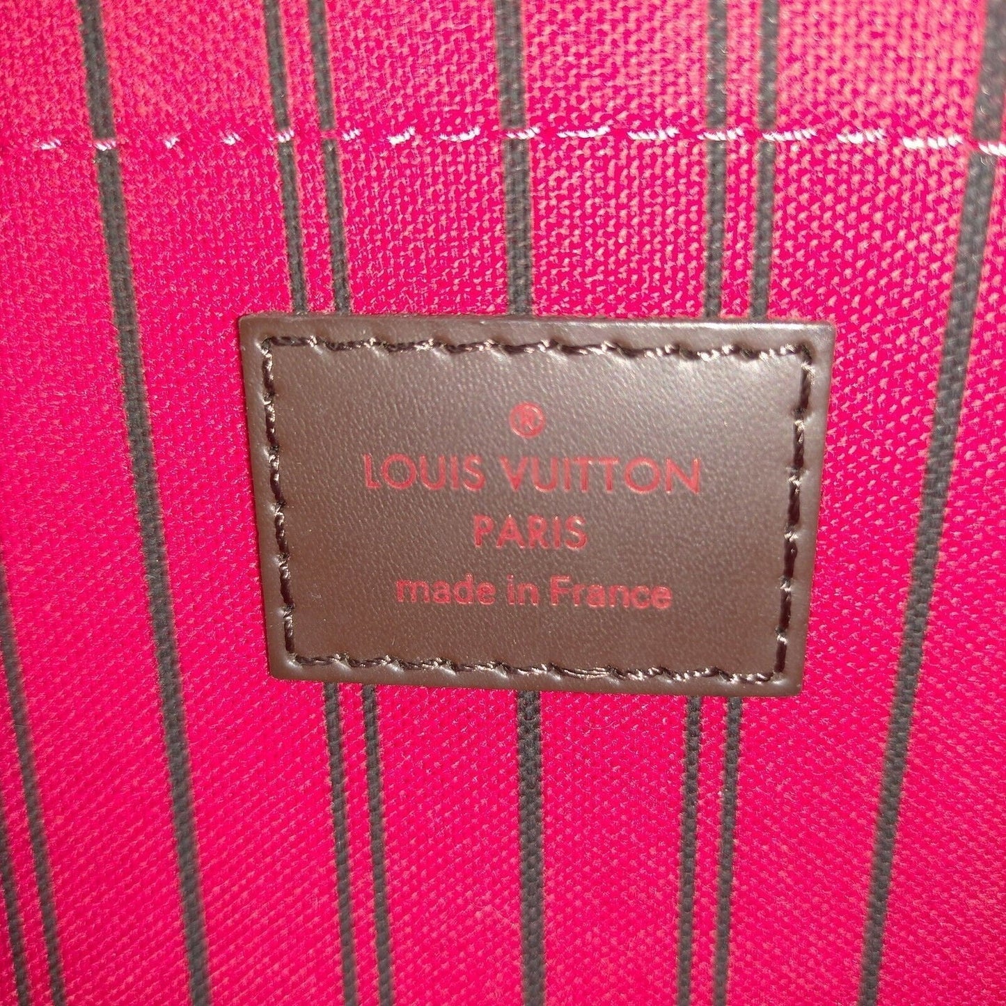 Louis Vuitton Neverfull Damier Ebene Wristlet Pouch/Clutch Bag