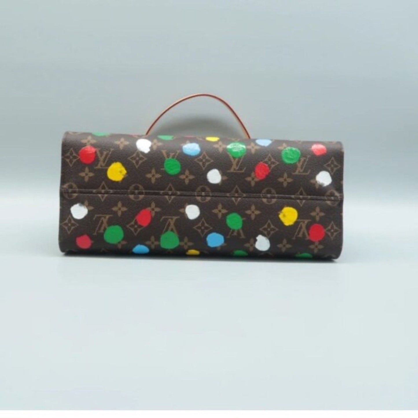Louis Vuitton Onthego Multicolor Yayoi Kusama Monogram Canvas Satchel
