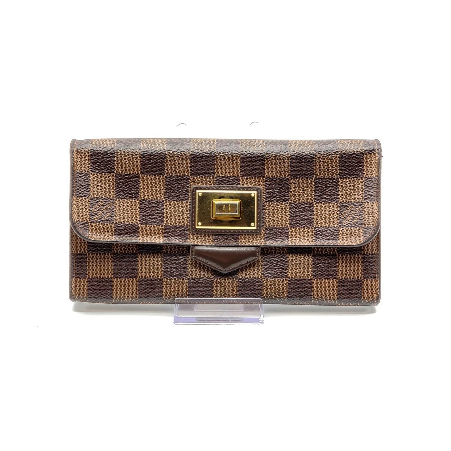 Louis Vuitton RoseBerry Damier Ebene Wallet/Clutch
