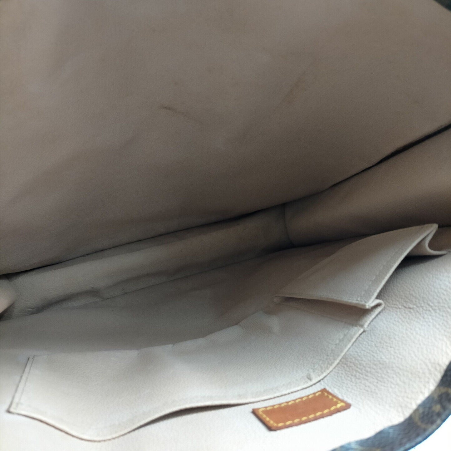 Louis Vuitton Sac Plat Browns Monogram Hand Bag