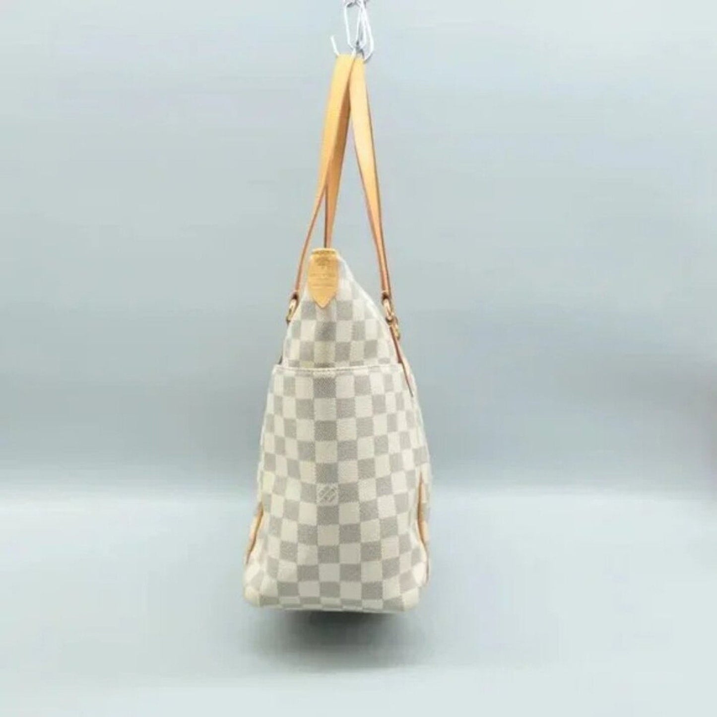 Louis Vuitton Totally White Damier Azur Canvas Shoulder Bag