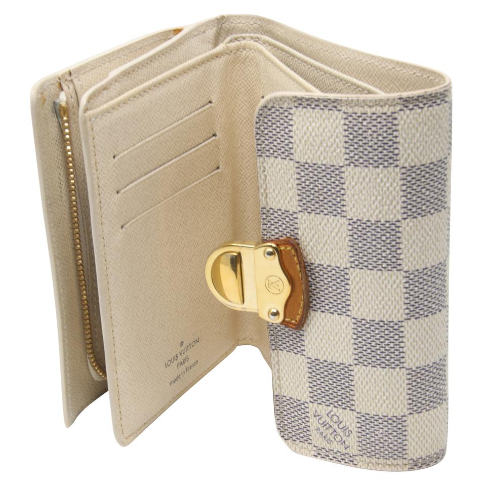 GLM-Damier Azur Portefeuille Kola Compact Wallet