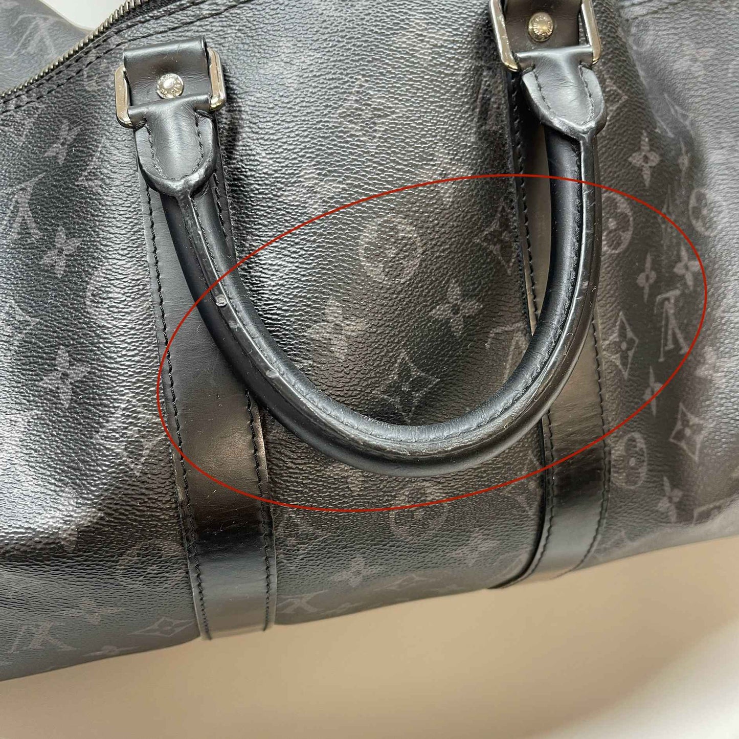 Men's Keepall 45 Monogram Eclipse Bag Black