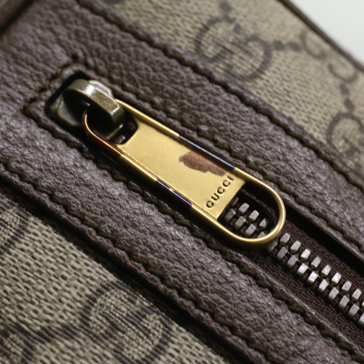 GUCCI GG Canvas Web Sherry Line Shoulder Bag Beige Red Green lt689