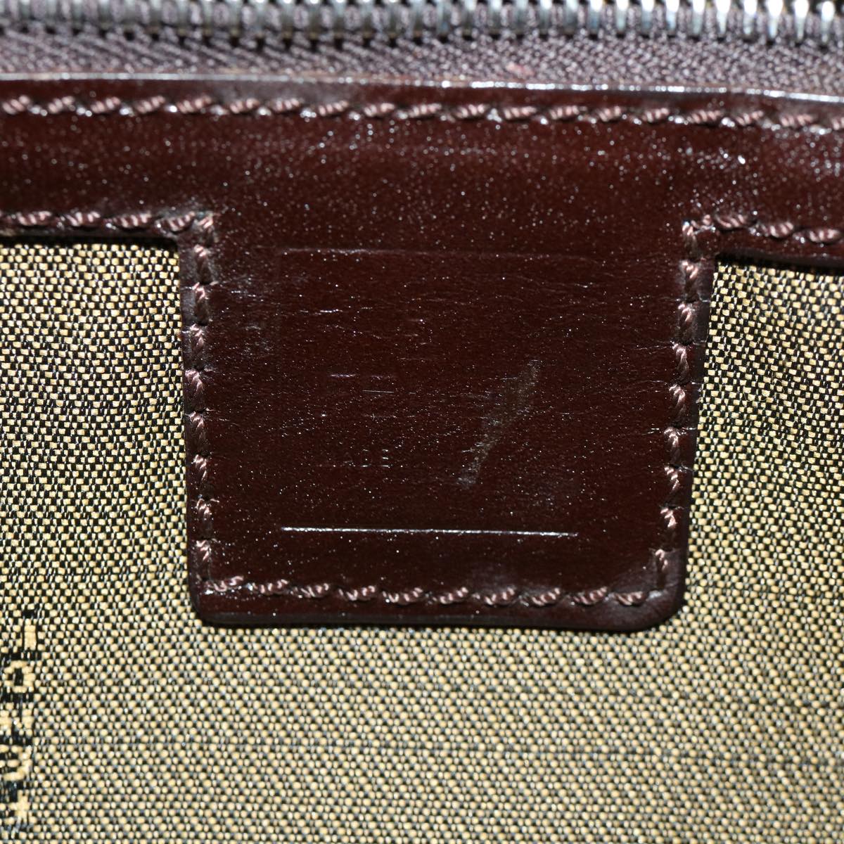 FENDI Zucca Canvas Mamma Baguette Shoulder Bag Brown lt693