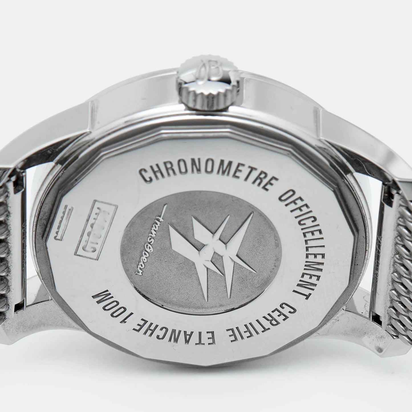 BREITLING Silver Stainless Steel Transocean A1631012/G781 Men's Wristwatch 38 mm