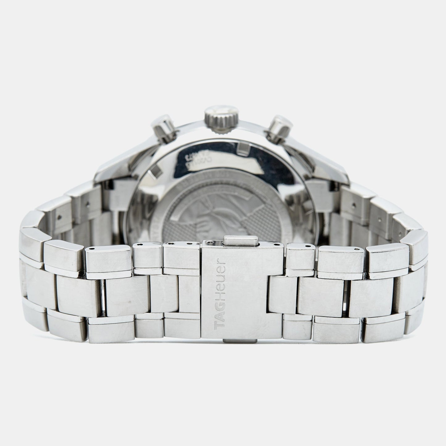 TAG HEUER Black Stainless Steel Juan Manual Fangio Edition Carrera CV201AG.BA0725 Men's Wristwatch 41 mm