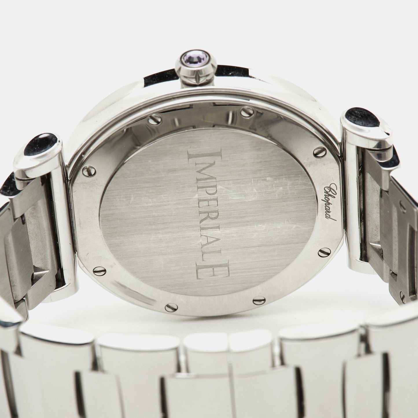 CHOPARD Silver Stainless Steel Diamond Imperiale 388532-3002 Women's Wristwatch 36 mm