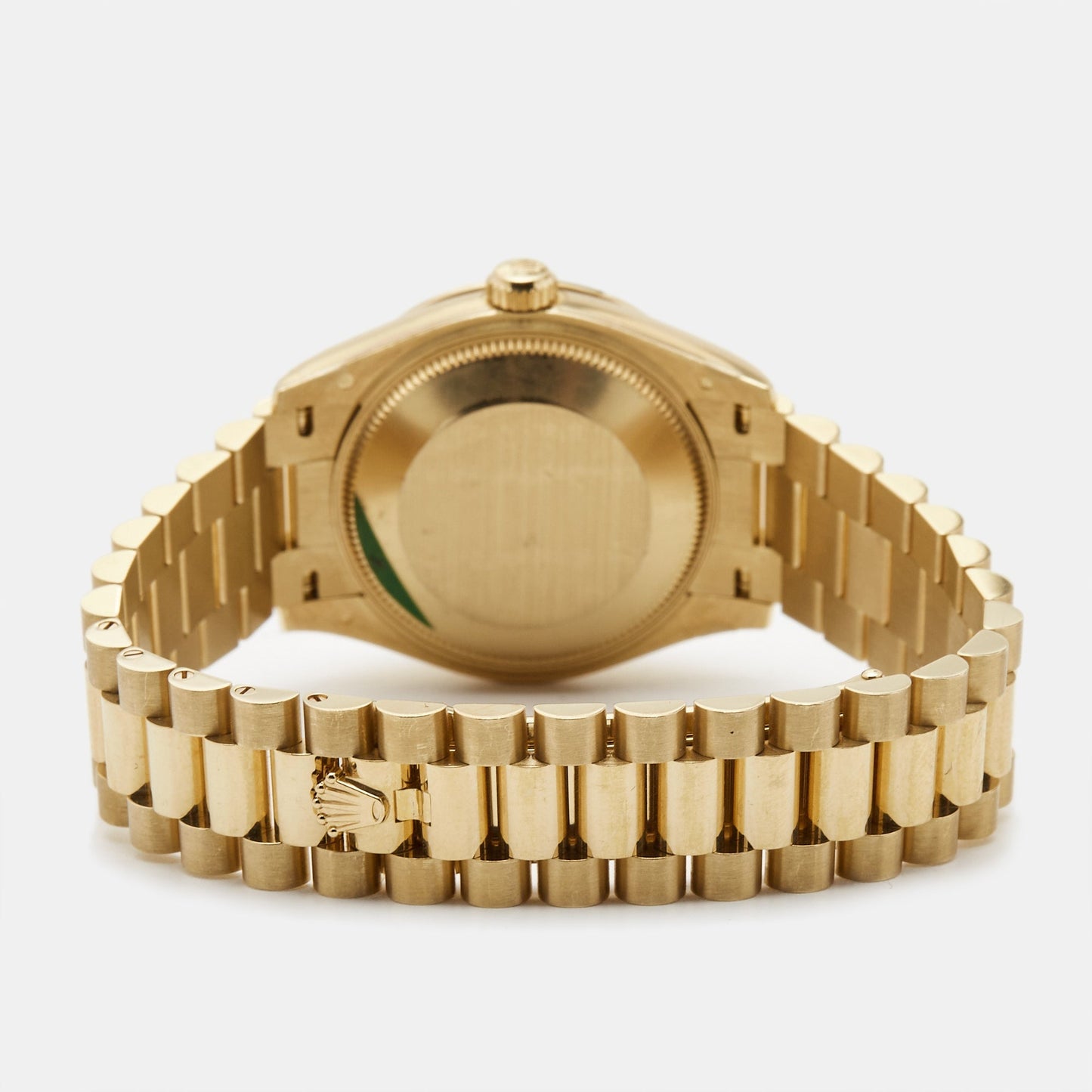 ROLEX Olive Green Diamond 18K Yellow Gold President Datejust 278288BRBR Women's Wristwatch 31 mm